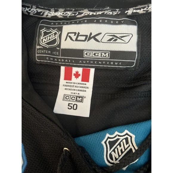 RARE San Jose Sharks Patrick Marleau Authentic RBK Jersey 50 - Picture 9 of 12